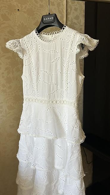 charm: Ağ rəngdə zərif krujevalı uzun don Lady Sharm S-M öçü (36/38) - — 3