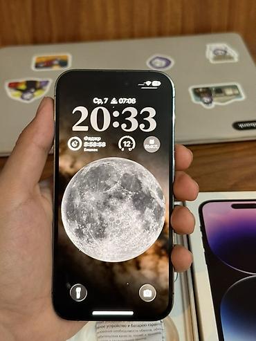 Мобильные телефоны: IPhone 14 Pro, Б/у, 256 ГБ, Deep Purple, Коробка, 76 % — 3