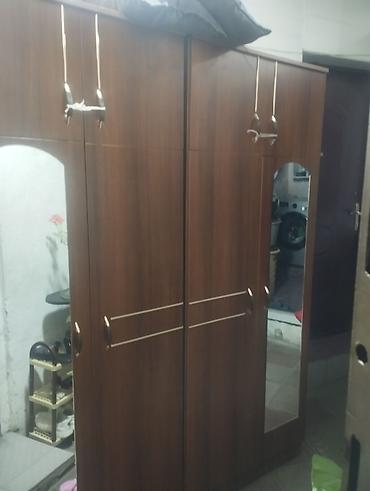 qoz: Dörd qapılı paltar dolabı - Material: ağac teksturalı MDF/LDSP — 1