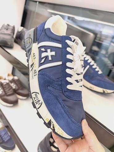 Кроссовки и спортивная обувь: Premiata Мужские-Женские кроссовки в ретро-стиле с массивной подошвой — 25