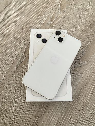 автозвук бишкек: IPhone 13, Колдонулган, 128 ГБ, Ак, Куту, 75 % — 1