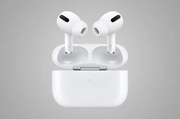 ipone air: Беспроводные вакуумные наушники, Apple, AirPods Pro, Новый — 1