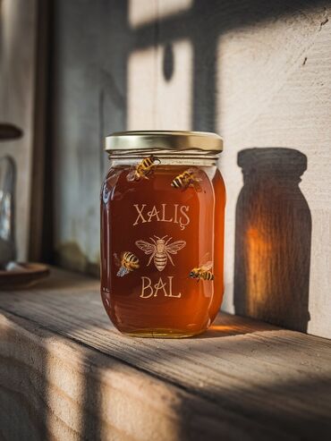 Bal: Tam təbii xalis bal 🍯 və nehrə yağı Dağ meşə balı-30₼ Qarışıq çiçək