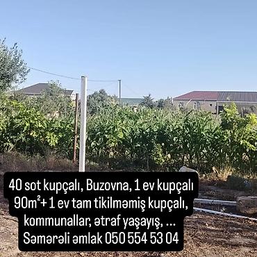 pirallahi emlak: 40 sot, Tikinti, Makler, Kupça (Çıxarış) — 2