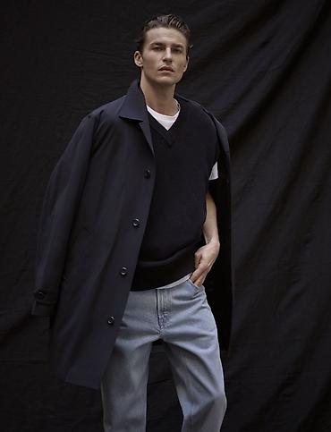 Kişi geyimləri: Palto, Massimo Dutti, XL, rəng - Göy — 3