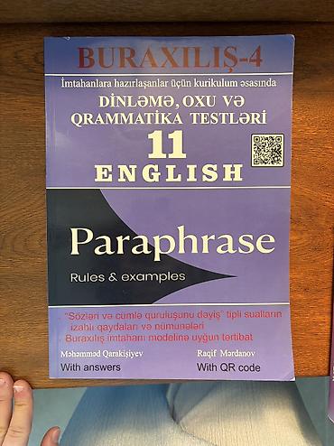Testlər: Kitab yaxşı vəziyyətdədir, istifadə olunmayıb (2023-cü ildə nəşr — 1