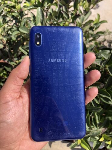 Samsung: Samsung Galaxy A10, 32 GB, rəng - Göy, Sensor, İki sim kartlı, Face ID
