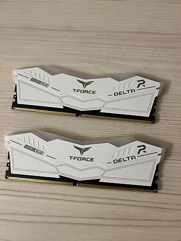 Оперативная память (RAM) для ПК: DDR5 48gb 7200MHz TEAMGROUP T‑Force Delta RGB, белая - Тип: DDR5 DIMM — 2