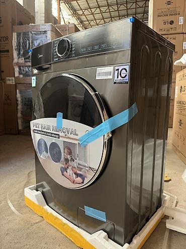 Стиральные машины автомат: Стиральная машина MIDEA MFA01W70B/T-C Бренд Midea Цвет Титановый at lalafo.kg — 9 Стиральные машины автомат: Стиральная машина MIDEA MFA01W70B/T-C Бренд Midea Цвет Титановый — 9