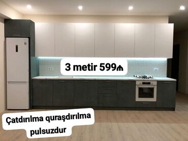 истикбал мебель в баку: 🌝 *Yeni Mətbəx mebeli 599₼* Qiymət 3 metrinə aiddi yüksək
