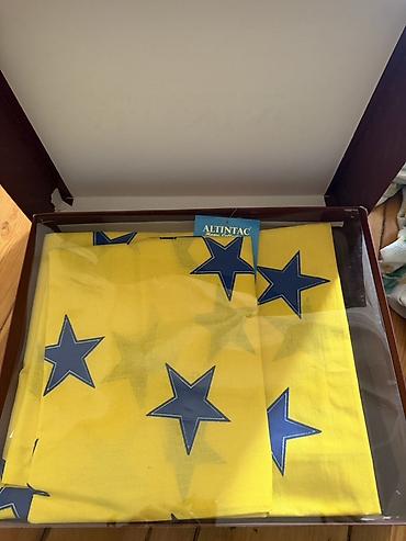 yastiq uzleri: ALTINTAÇ Home Collection uşaq yataq dəsti - Dizayn: Parlaq sarı fon — 1