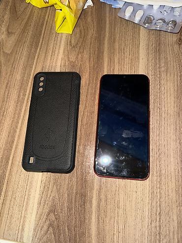 samsung a01 core: Samsung Galaxy A01, 16 GB, rəng - Qırmızı, İki sim kartlı, Sensor — 2