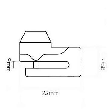 Uređaji protiv krađe: Oxford Mini T – disk brava za motocikle/skutere - Kompaktna i robusna — 10