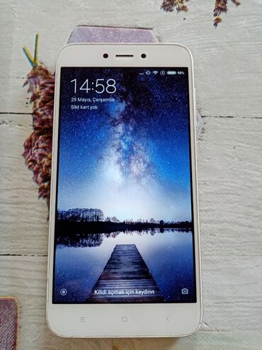 redmi telefonlarinin qiymeti: Xiaomi Redmi 5A, 16 GB, rəng - Bej, 
 İki sim kartlı