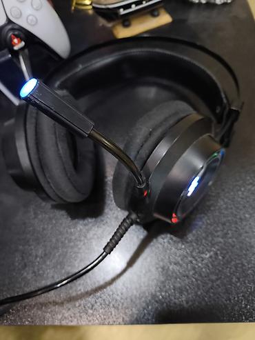 Qulaqcıqlar: Oyunçu qulaqlığı – RGB işıqlı, naqilli, mikrofonlu iki ədəd - Tam — 6