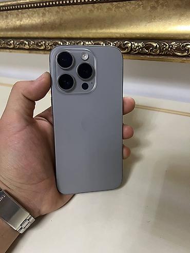 iphone 11pri: IPhone 15 Pro, Б/у, 128 ГБ, Natural Titanium, Зарядное устройство, Защитное стекло, Чехол, 80 % — 2