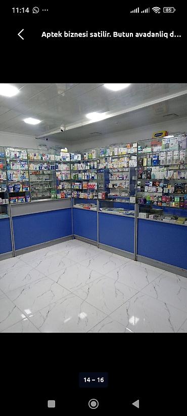 bars derman: Tam avadanlıqlı aptek biznesi. Təsvir: - Şüşə vitrin və piştaxtalarla — 1
