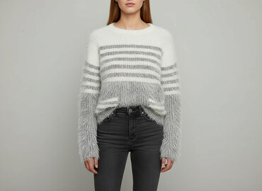 mohito biały sweter: Sweter damski, rozmiar M