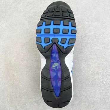 plave kozne papuce: Nike Air Max 95 Kaomoji Niska sportska obuća Ležerna obuća Tenisice
