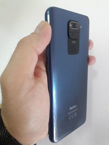 divany iz germanii: Xiaomi Redmi Note 9, 64 ГБ, цвет - Синий, 
 Отпечаток пальца