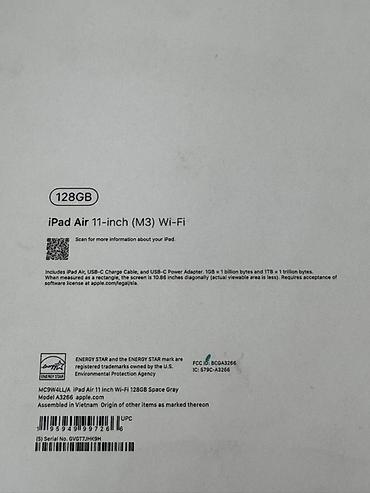 Apple iPad: Apple iPad (Space Gray) – planşet Xüsusiyyətlər: - Korpus: Space Gray — 8