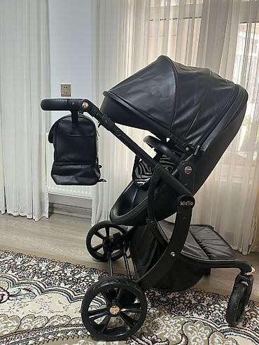 deri yupka: Uşaq arabası – Kidilo brendi, tam qara rəng. - Material: dəri effektli — 1