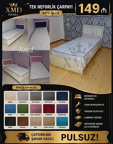 TEK NƏFƏRLİK ÇARPAYI – 90×200 - XMD Mebel dizaynı, müasir başlıq