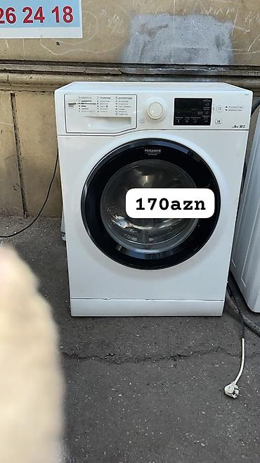 Məişət texnikası: Hotpoint Ariston ön yükləməli paltaryuyan maşın - Tutum: 6 kq - — 1
