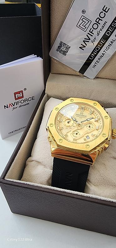 smart watch t800: Yeni, Qol saatı, NaviForce, rəng - Qızılı — 2