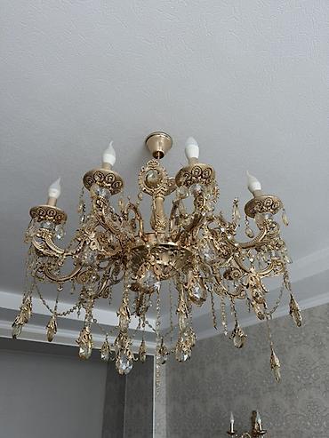 Люстры: Набор классических светильников в едином стиле: потолочная люстра и — 3