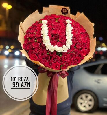 yasemen gulu: Gul buket guller gül 101 roza güller güllər Bakida En Munasib Qiymete