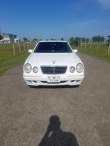 Mercedes-Benz: Mercedes-Benz E-Class (W210) sedan – ağ rəng. Xüsusiyyətlər: - Kuzov — 4