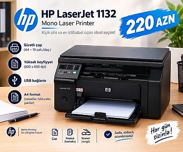 HP LaserJet 1132 mono lazer printer - Kiçik ofis və ev istifadəsi lalafo.az -da HP LaserJet 1132 mono lazer printer - Kiçik ofis və ev istifadəsi