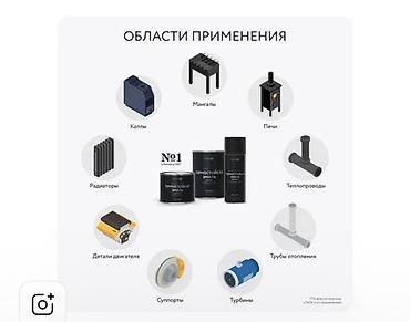 Термостойкая эмаль Elcon Si, цвет «Антрацит» Цена за 1кг! Назначение — 2