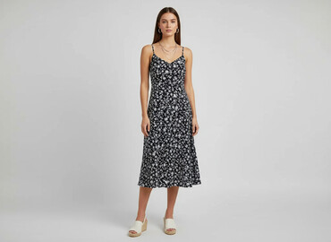 niebieska sukienki w kwiaty na wesele: Yessica, Women`s dress, size S
