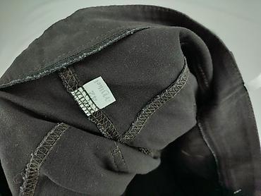czarne cargo pull and bear: Spodnie materiałowe damskie, rozmiar XL — 4