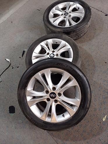 orta panel: Hyundai orijinal yüngül lehimli disk və təkər dəsti - Komplеkt: 3 — 1