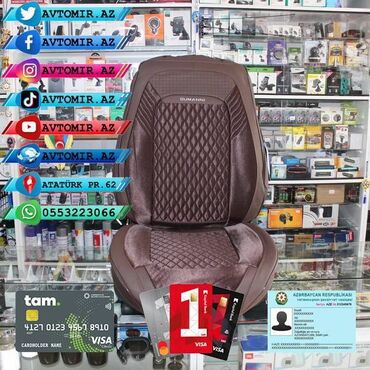 Oturacaq örtükləri: Oturacaq üçün cexol ( örtük, çexol ) istənilən avtomobilə var. Qiymət — 14