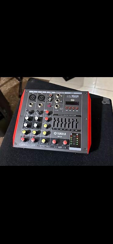 Səs avadanlığı: Yamaha MQ4 audio mikser - bluetooth var - 4 kanallı kompaktdaş mikser — 1