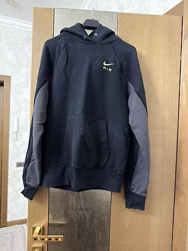 Kişi geyimləri: Svitşot, Nike, M, rəng - Qara — 1