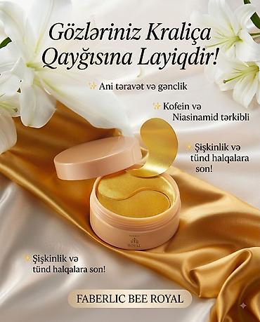 dor goz: Faberlic Bee Royal gözaltı hidrojel yamaqları - Ani təravət və — 1