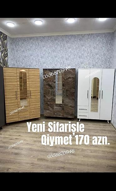Sifarişlə dolablar: Düz dolab, Yataq otağı üçün, Paltar üçün, Açılan, Korpuslu, 4 qapılı — 3