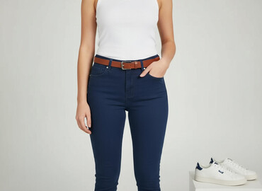 Jeansy: Denim Co, Jeansy damskie, rozmiar M