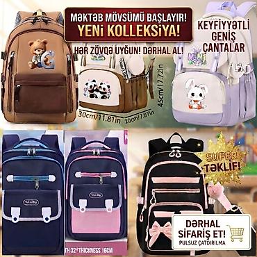 məktəbli çantalar: Endirimli keyfiyyətli məktəb çantaları - Ölçü: 45 sm hündürlük, 30 sm — 1