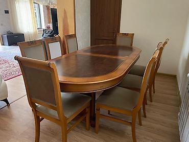 balta: Klassik üslubda yemək otağı dəsti - Tərkib: oval formalı masa + 8 — 1