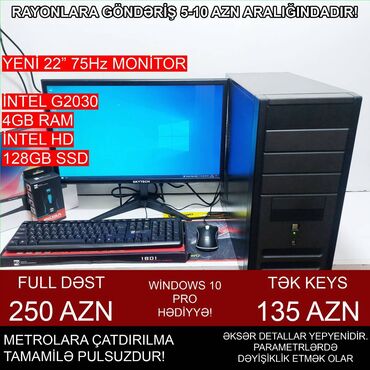 Masaüstü kompüterlər və iş stansiyaları: Masaüstü Kompüter "DDR3 H61 1155 G2030” ⭐Tək Sistem Bloku – 135 AZN -da lalafo.az — 1 Masaüstü kompüterlər və iş stansiyaları: Masaüstü Kompüter "DDR3 H61 1155 G2030” ⭐Tək Sistem Bloku – 135 AZN — 1