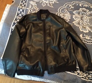 купить кожаную куртку в баку: Kurtka, Bomber, Payız, Defacto, 2XL (EU 44)