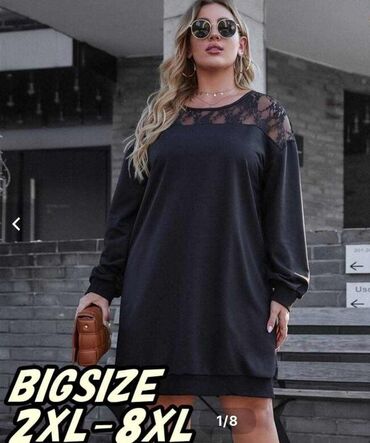 tech fleece plavi: Novo,tunika haljina sa čipkom i helanke sa čipkom . BIG SIZE