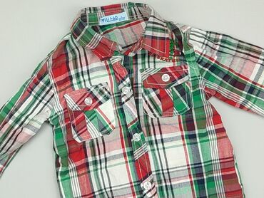 Shirts: Shirt 2-3 years, condition - Very good, pattern - Cell, color - White