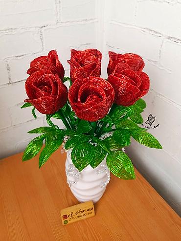 Bitkilər üçün dibçəklər: Muncuqdan el ishleri — 3